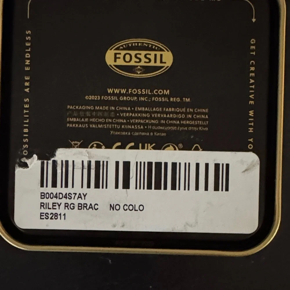NEW Fossil Women's Rose Gold Crystal Watch
